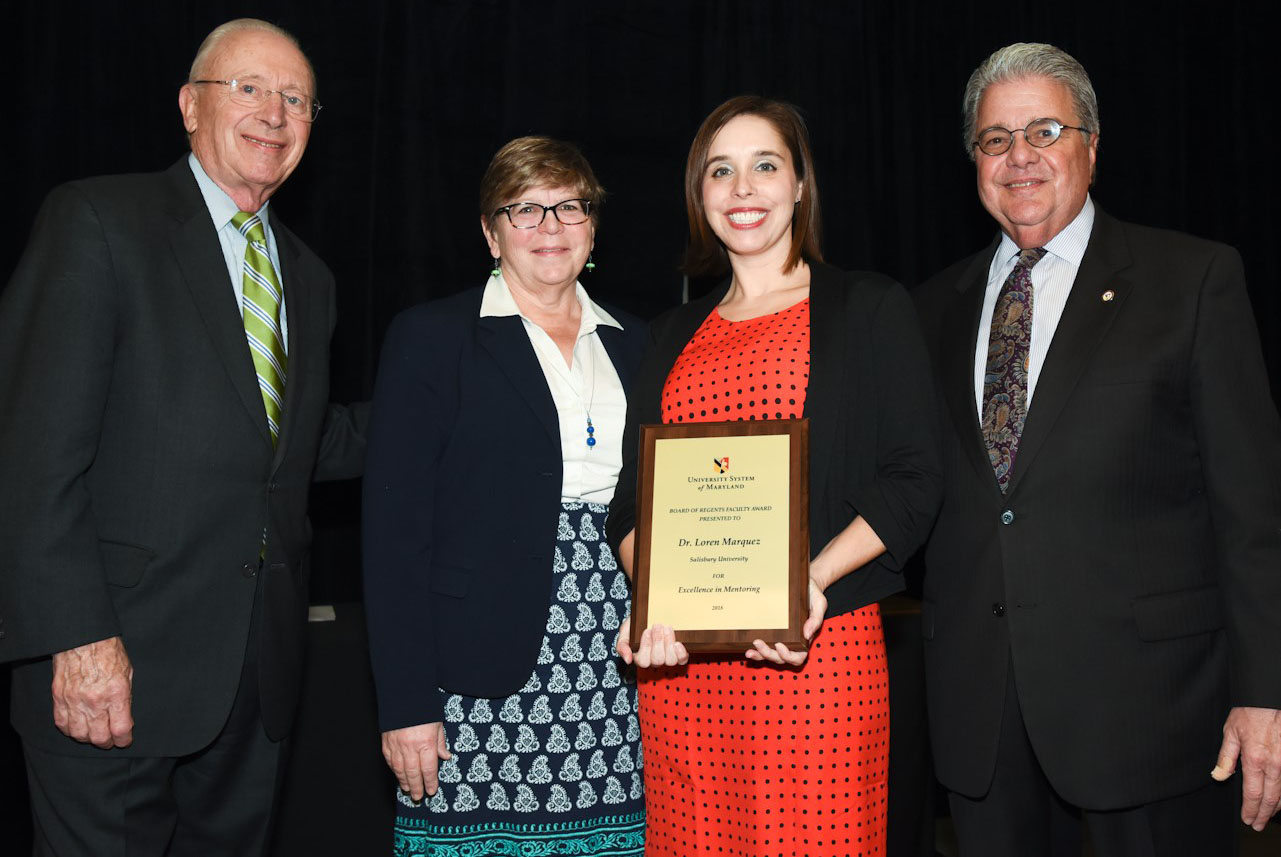 Loren Marquez Regents' Faculty Award presentation
